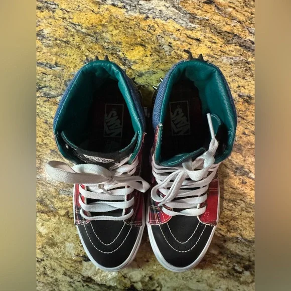 Vans Sk8-Hi Tartan Daze Punk Hi-Top Sneakers Shoes Size Men 5.5 EU size 37 - Picture 6 of 10